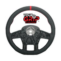 United Pacific YourGrip GT Pro 18" Leather Steering Wheel Black for 2012-2021 Peterbilt 579 & 2013-2021 Kenworth T680